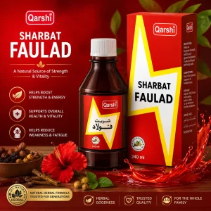 Qarshi Sharbat-e-Faulad Original Herbal Syrup - Makki Dawakhana