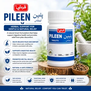 Pileen Tablets Herbal Unani Medicine for Piles and Digestive Health