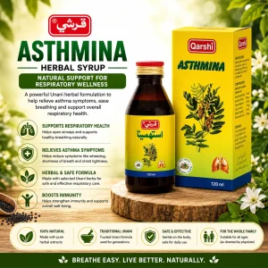 Qarshi Asthmina Herbal Syrup 120ml for Respiratory Wellness