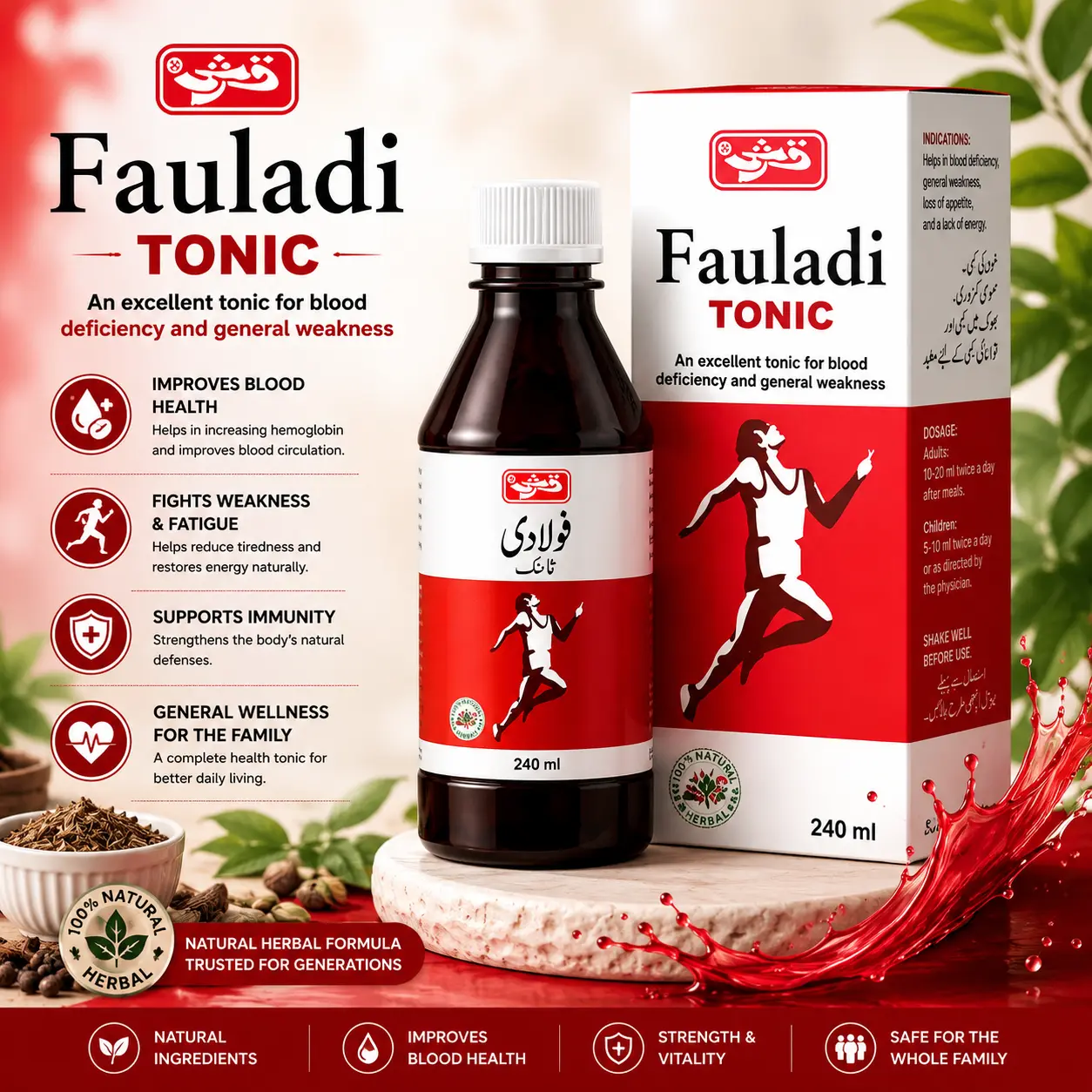 Original Fauladi Tonic Herbal Formula - Makki Dawakhana