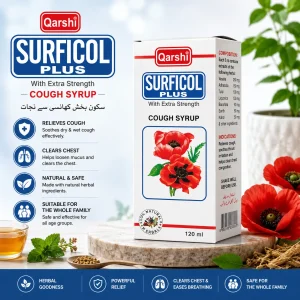 Qarshi Surficol Plus Original Herbal Cough Syrup - Makki Dawakhana